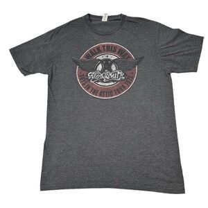 Aerosmith Gray Walk This Way Toys In The Attic Tour 1975 T-Shirt Shirt Large
